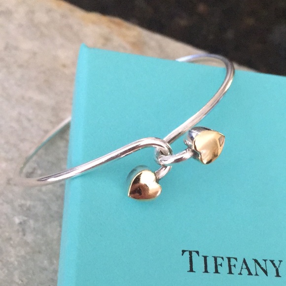 Tiffany & Co. Jewelry - Tiffany & Co. 18K Gold Heart Hook Bracelet